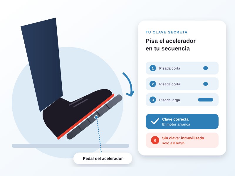 Antirrobo con código personalizado de SecureTech