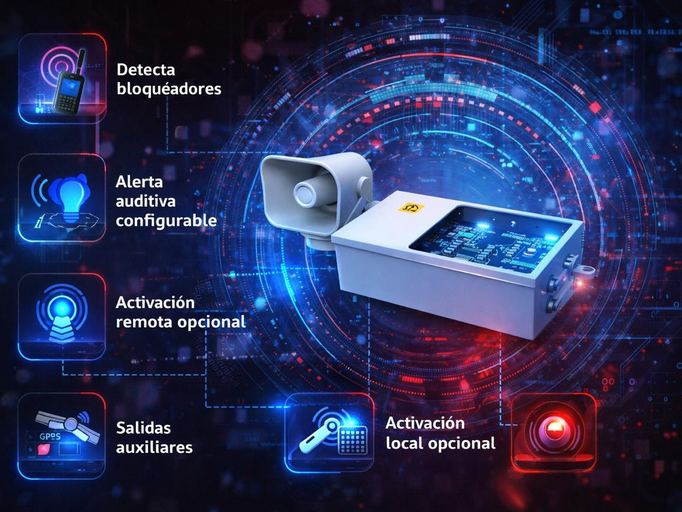 Detector de inhibidor de señal parking de SecureTech
